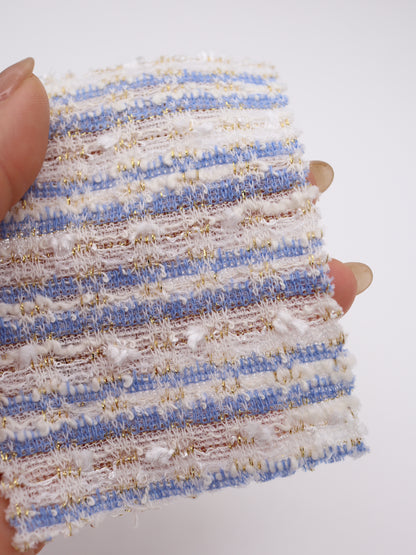 ストレッチ性あるツイード見えラメ糸入りニット生地【26SS-071】