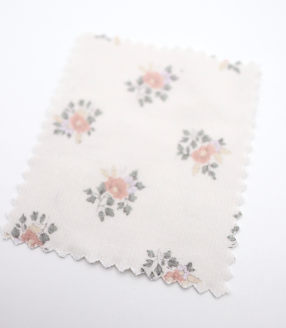 【25SS-118】小花柄プリントコーデュロイ　/0.5ｙあたり=～ 835円