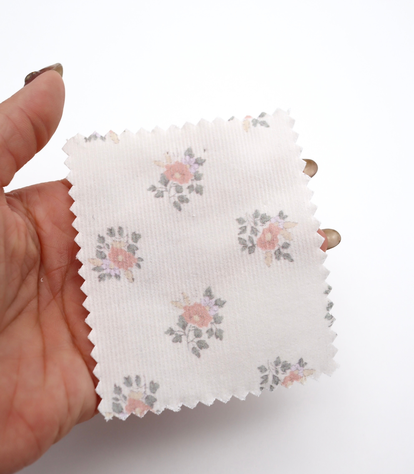 【25SS-118】小花柄プリントコーデュロイ　/0.5ｙあたり=～ 835円