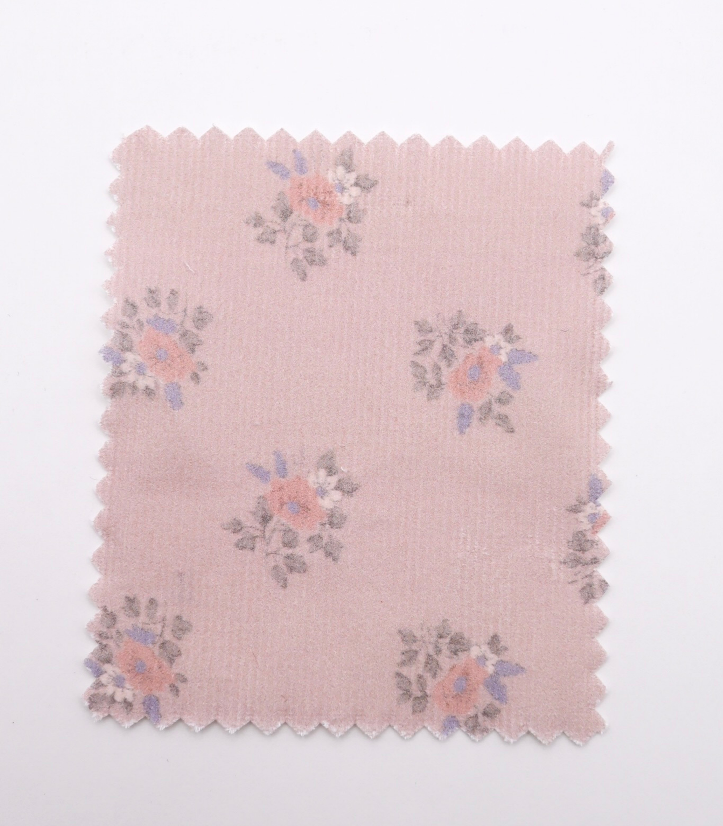 【25SS-118】小花柄プリントコーデュロイ　/0.5ｙあたり=～ 835円