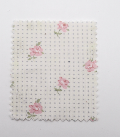 【25SS-114】ドット×ローズプリントコーデュロイ　/0.5ｙあたり=～835円