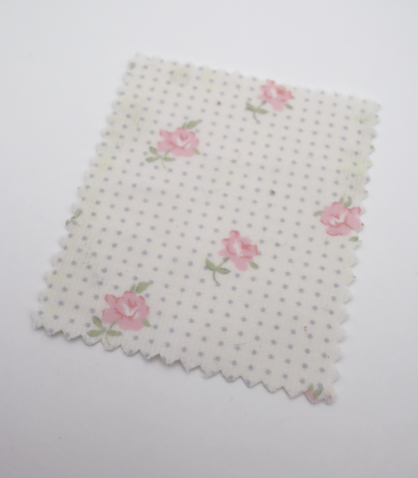 【25SS-114】ドット×ローズプリントコーデュロイ　/0.5ｙあたり=～835円