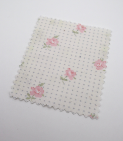 【25SS-114】ドット×ローズプリントコーデュロイ　/0.5ｙあたり=～835円