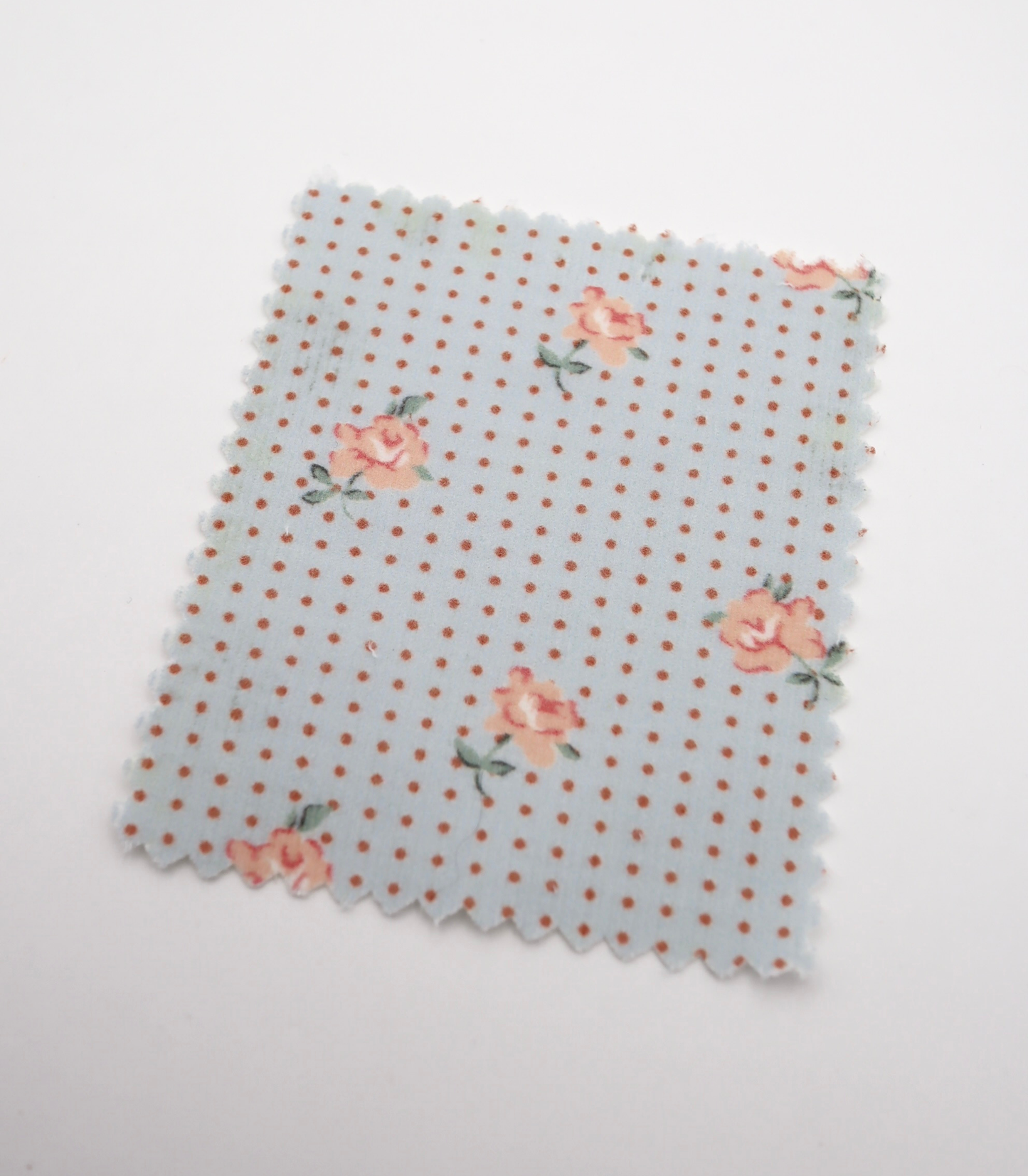 【25SS-114】ドット×ローズプリントコーデュロイ　/0.5ｙあたり=～835円