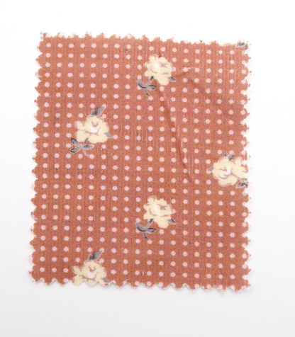 【25SS-114】ドット×ローズプリントコーデュロイ　/0.5ｙあたり=～835円