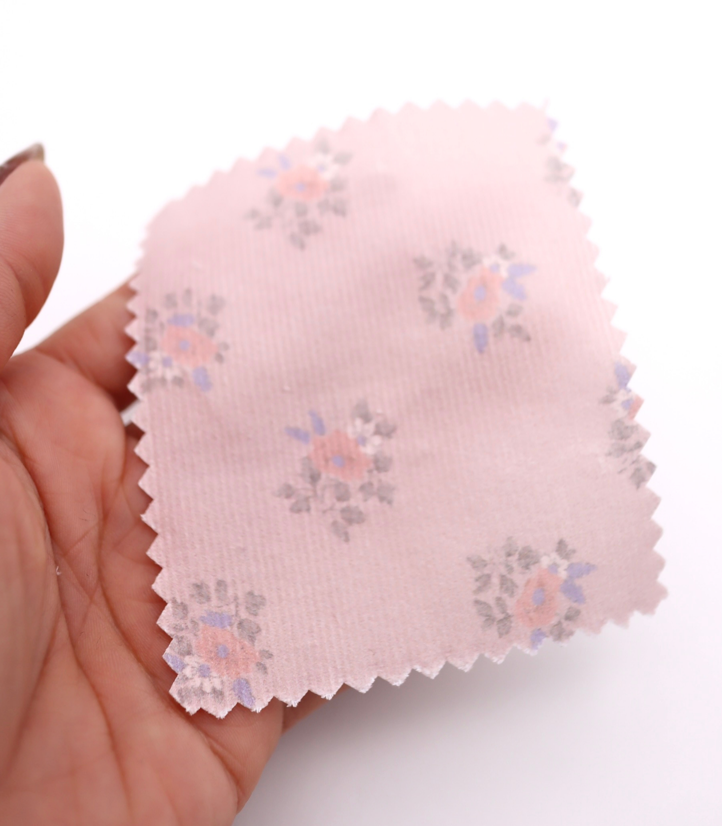 【25SS-118】小花柄プリントコーデュロイ　/0.5ｙあたり=～ 835円