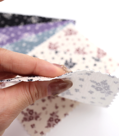 【25SS-125】小花柄シルエットプリントコーデュロイ　/0.5ｙあたり=～ 980円