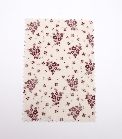 【25SS-125】小花柄シルエットプリントコーデュロイ　/0.5ｙあたり=～ 980円