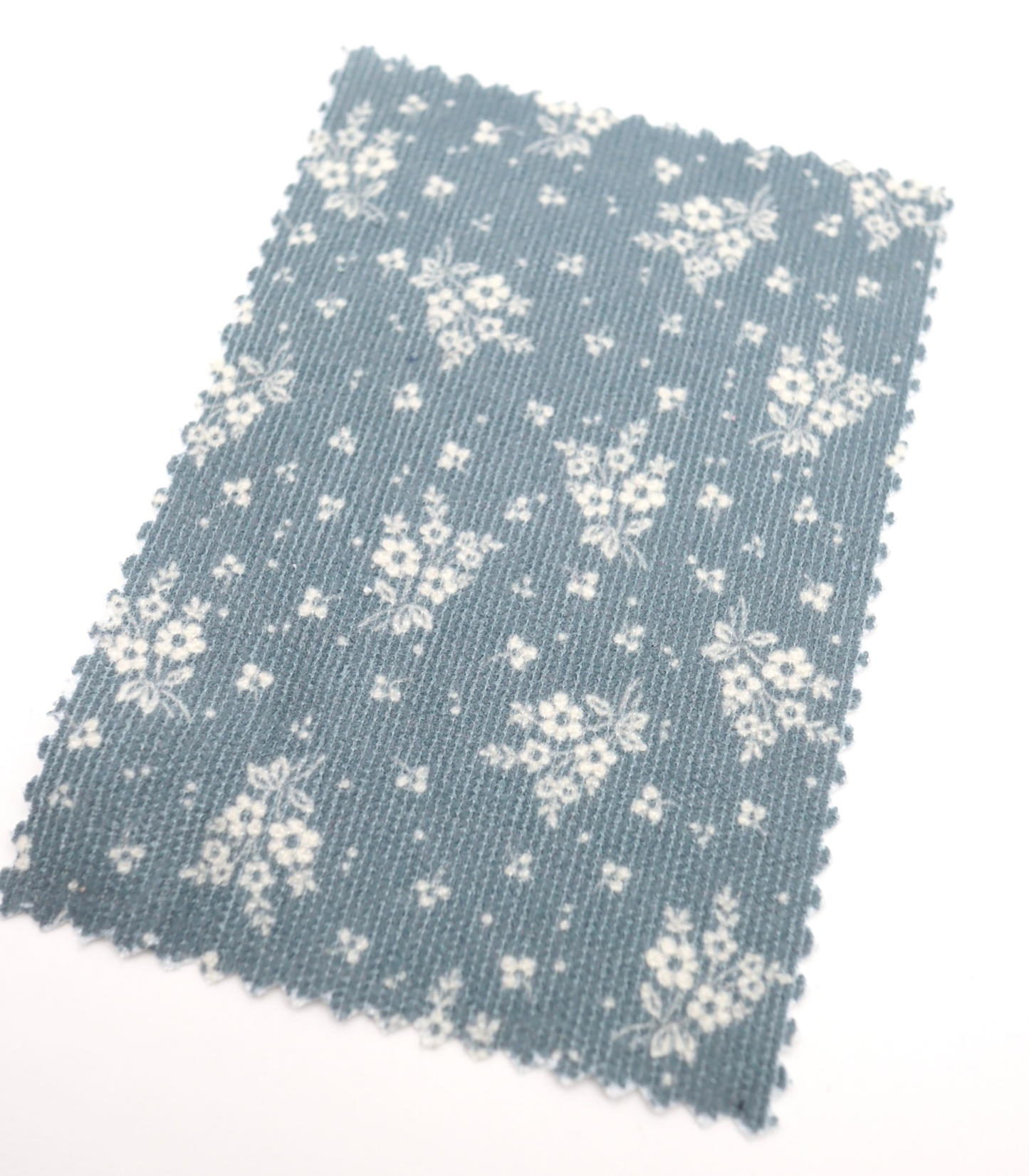 【25SS-125】小花柄シルエットプリントコーデュロイ　/0.5ｙあたり=～ 980円