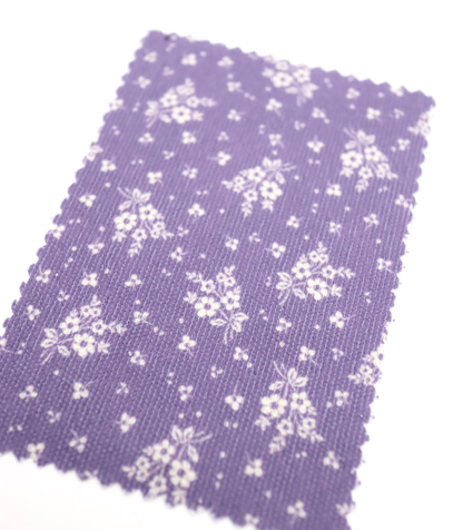 【25SS-125】小花柄シルエットプリントコーデュロイ　/0.5ｙあたり=～ 980円