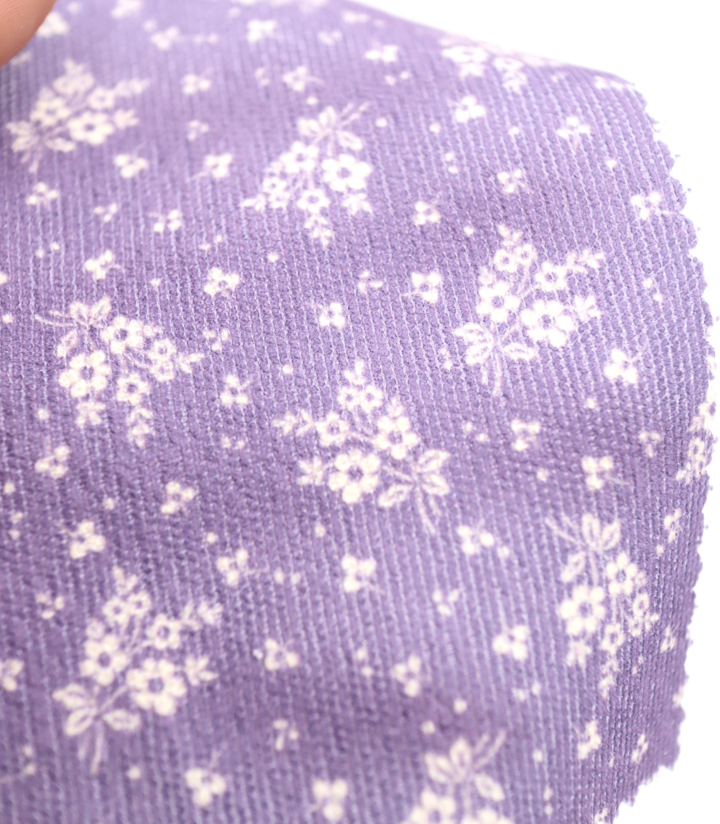 【25SS-125】小花柄シルエットプリントコーデュロイ　/0.5ｙあたり=～ 980円