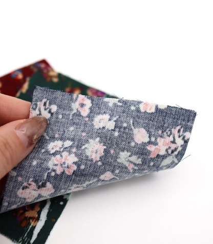 【25SS-131】小花柄プリントコーデュロイ　/0.5ｙあたり=～760円