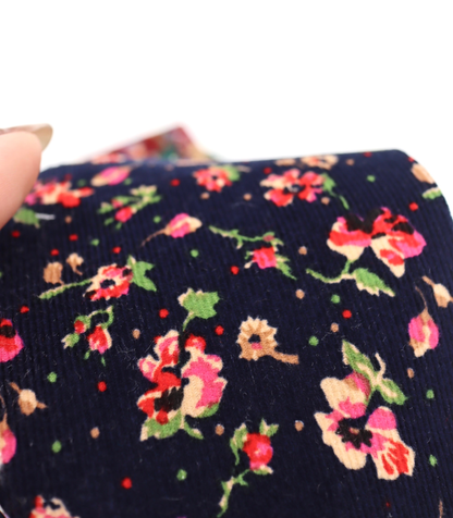 【25SS-131】小花柄プリントコーデュロイ　/0.5ｙあたり=～760円