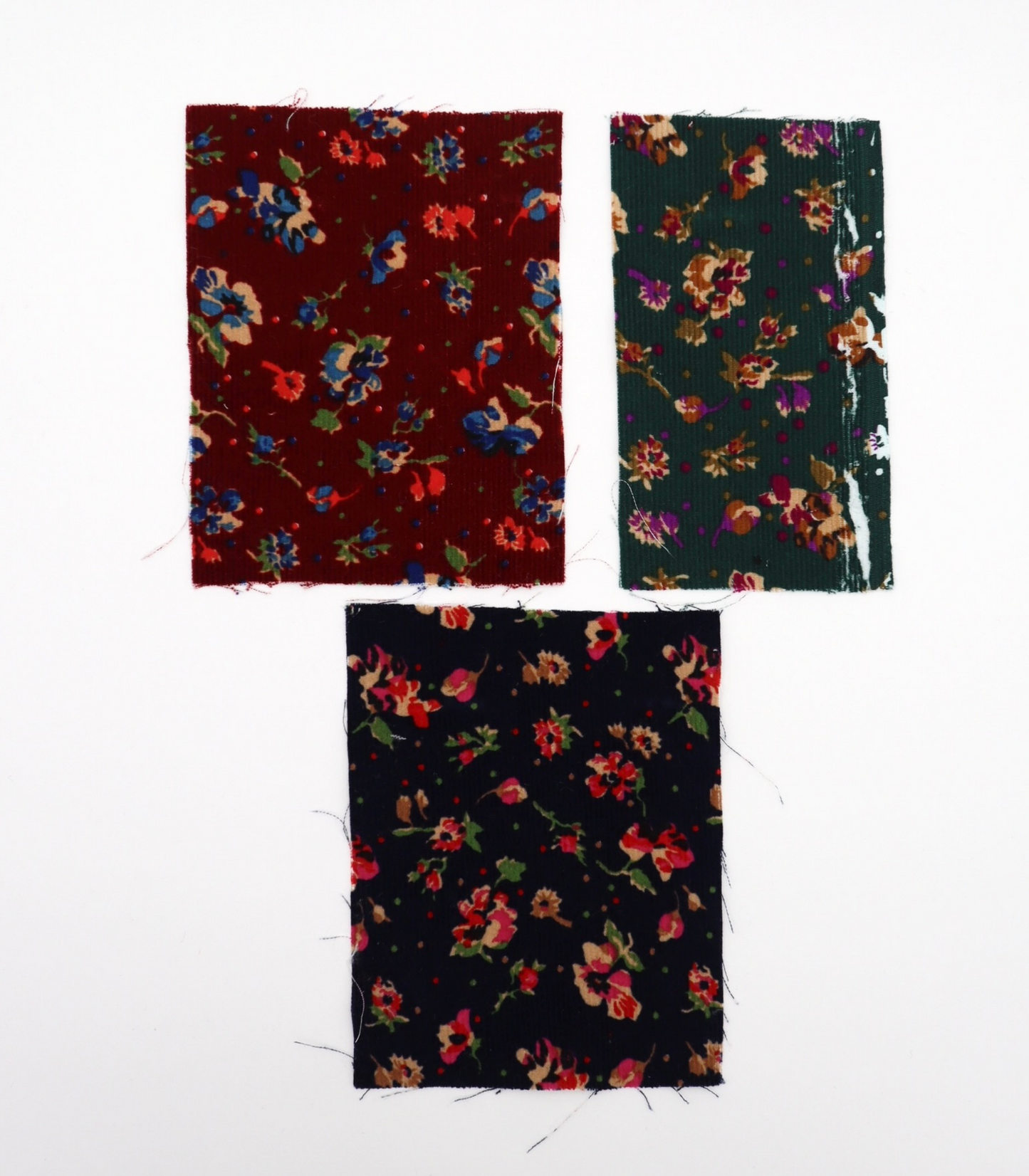 【25SS-131】小花柄プリントコーデュロイ　/0.5ｙあたり=～760円