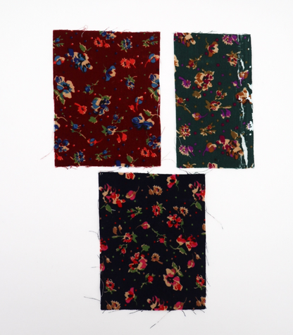 【25SS-131】小花柄プリントコーデュロイ　/0.5ｙあたり=～760円