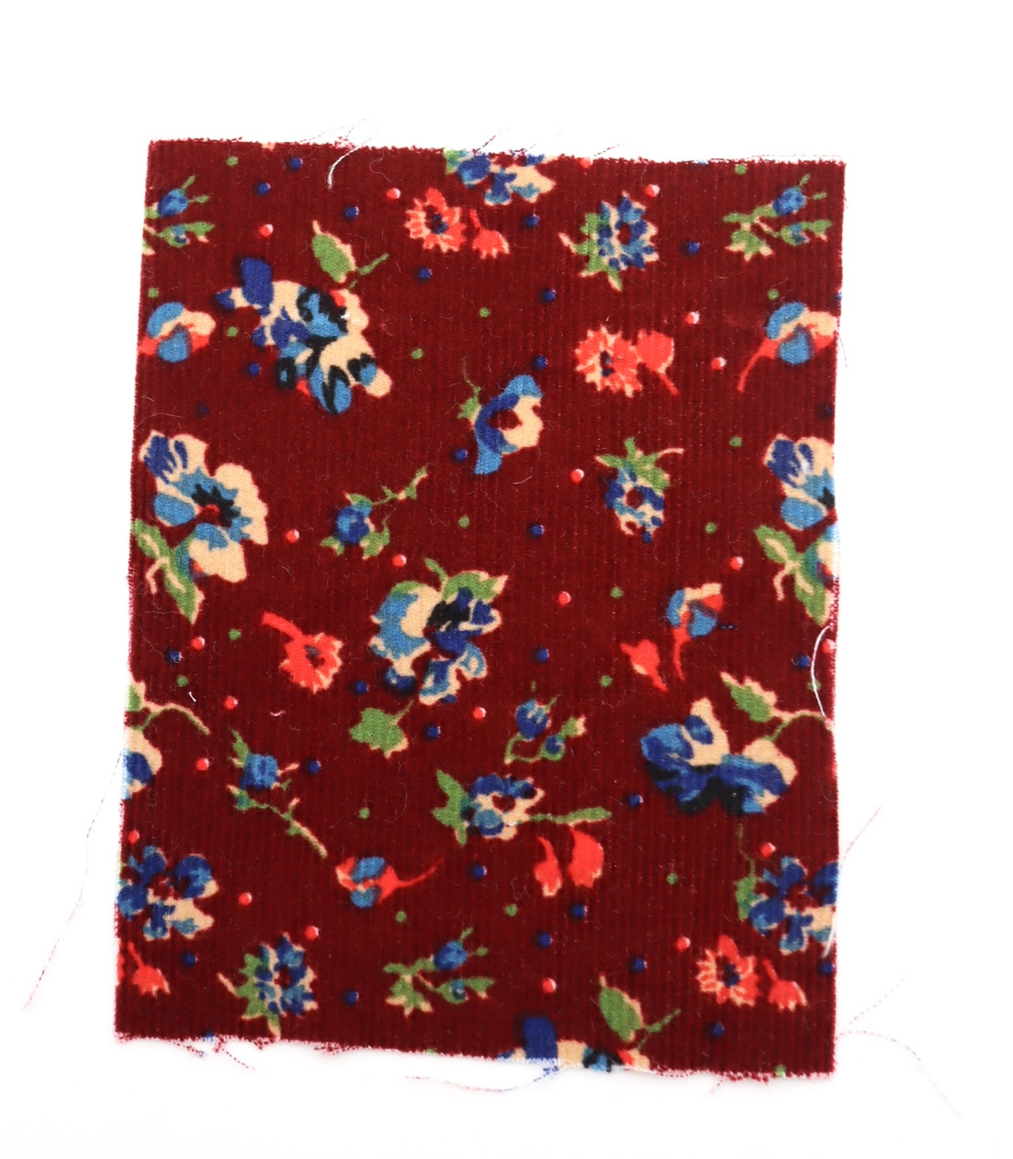 【25SS-131】小花柄プリントコーデュロイ　/0.5ｙあたり=～760円