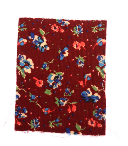 【25SS-131】小花柄プリントコーデュロイ　/0.5ｙあたり=～760円