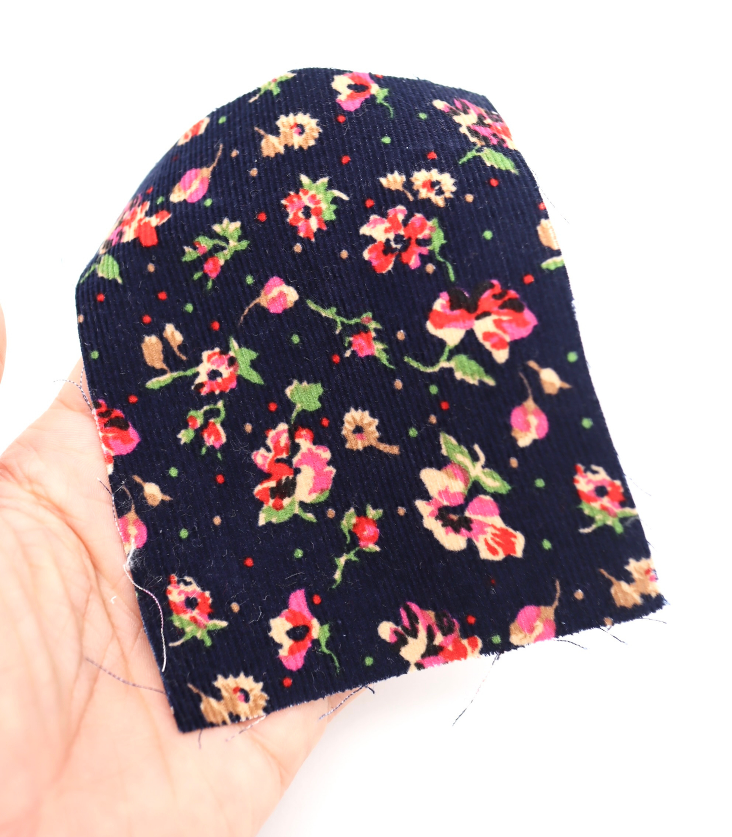 【25SS-131】小花柄プリントコーデュロイ　/0.5ｙあたり=～760円