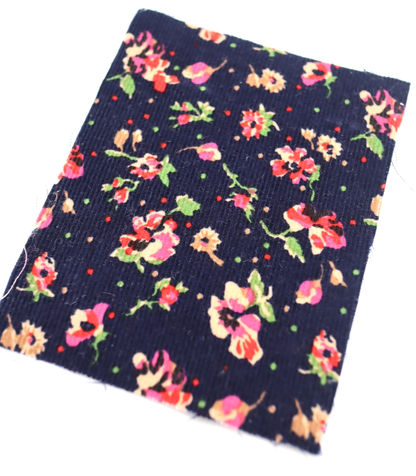 【25SS-131】小花柄プリントコーデュロイ　/0.5ｙあたり=～760円