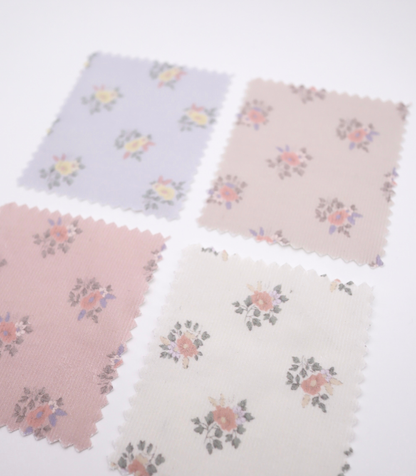 【25SS-118】小花柄プリントコーデュロイ　/0.5ｙあたり=～ 835円