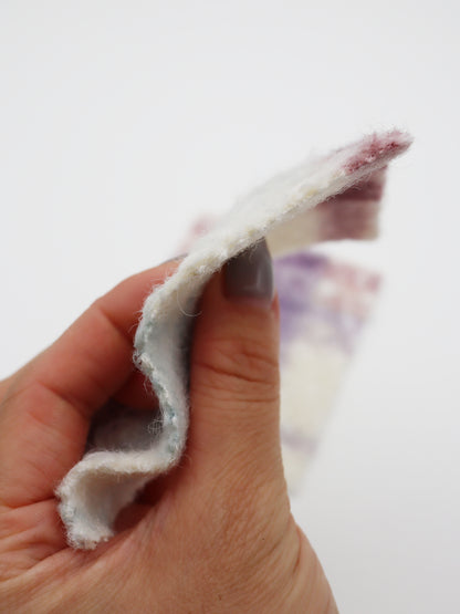 【25SS-156】くるくる起毛チェックニットメルトン　/0.5ｙあたり = ～1050円