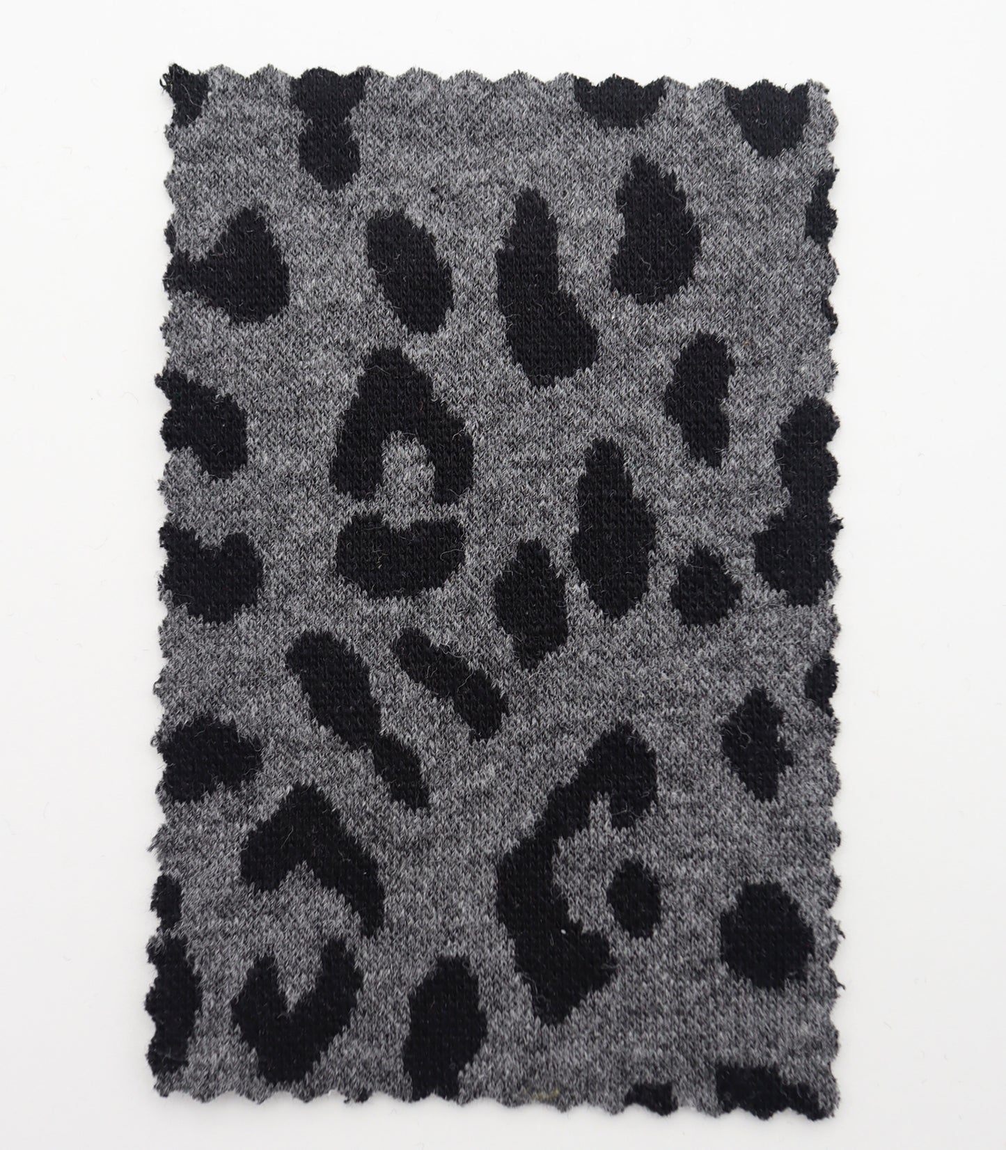 【25SS-359】ヒョウ柄ジャガード二重織りニット　/0.5ｙあたり = ～ 880円