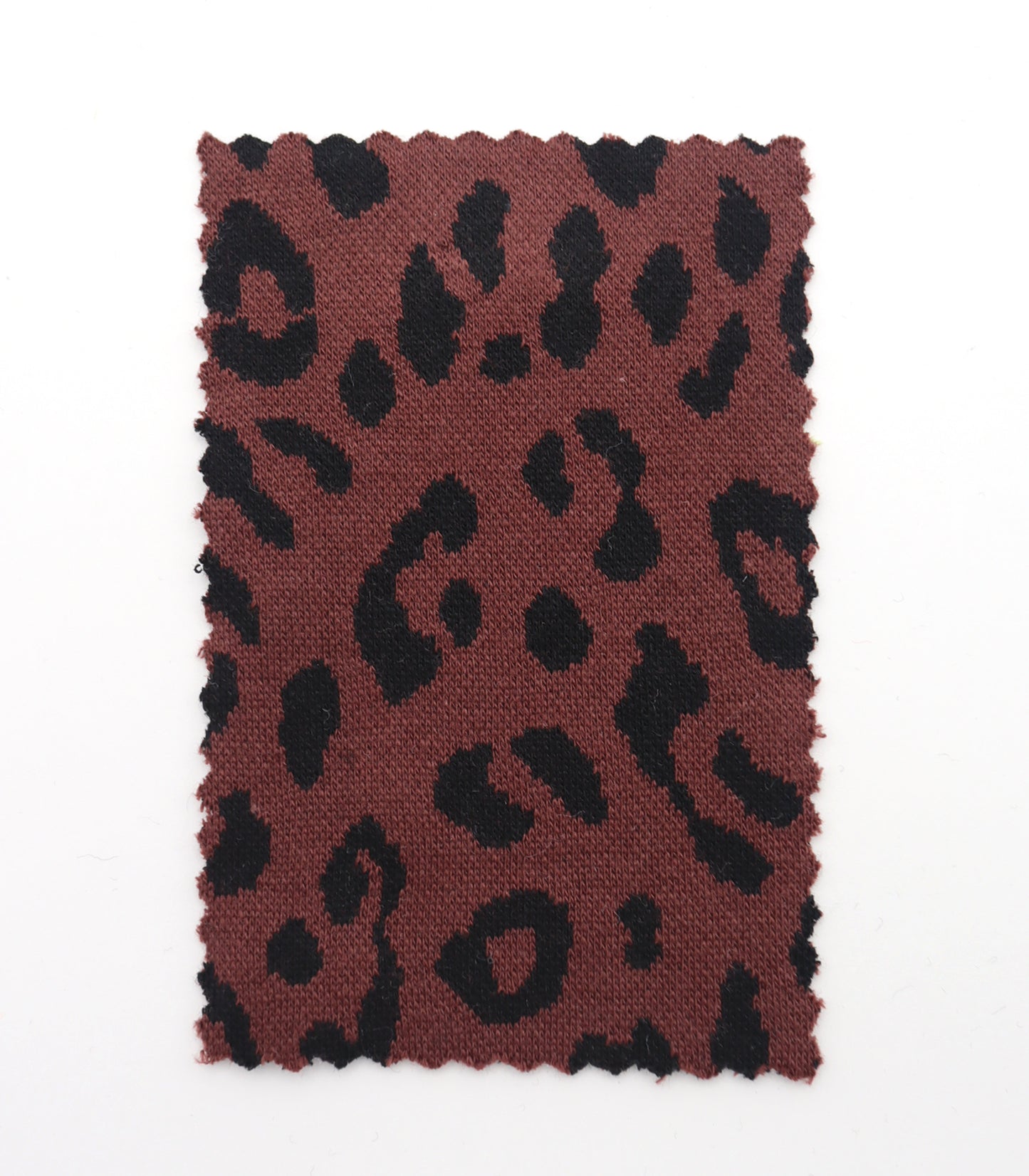 【25SS-359】ヒョウ柄ジャガード二重織りニット　/0.5ｙあたり = ～ 880円