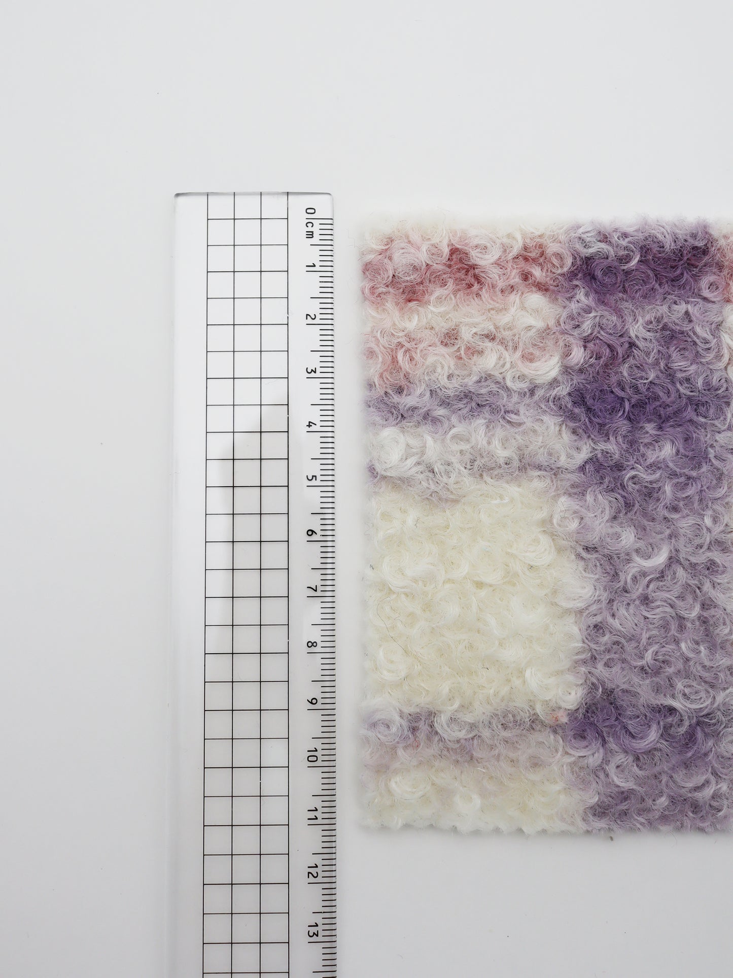 【25SS-156】くるくる起毛チェックニットメルトン　/0.5ｙあたり = ～1050円