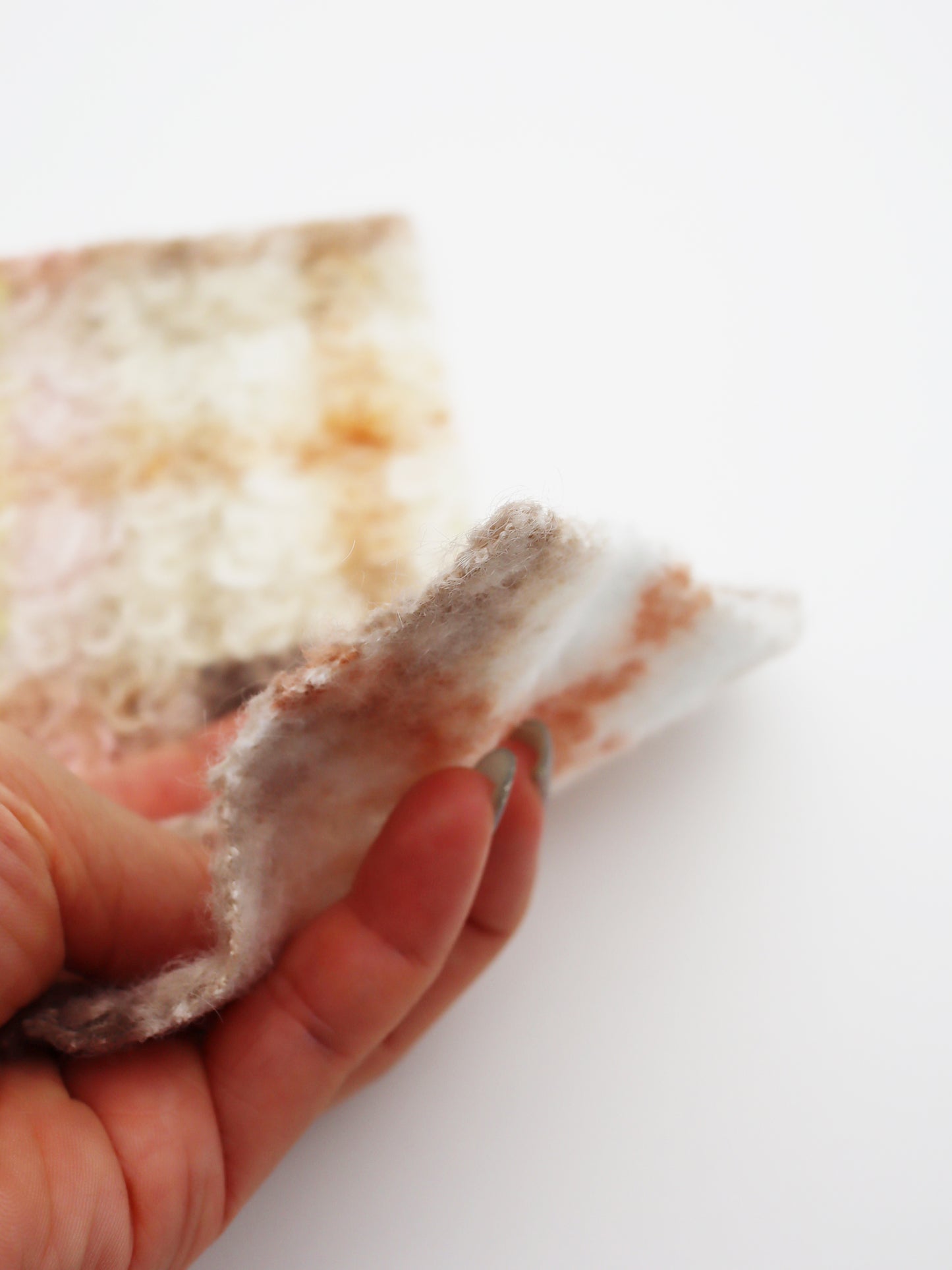 【25SS-155】くるくる起毛チェックニットメルトン　/0.5ｙあたり = ～1015円