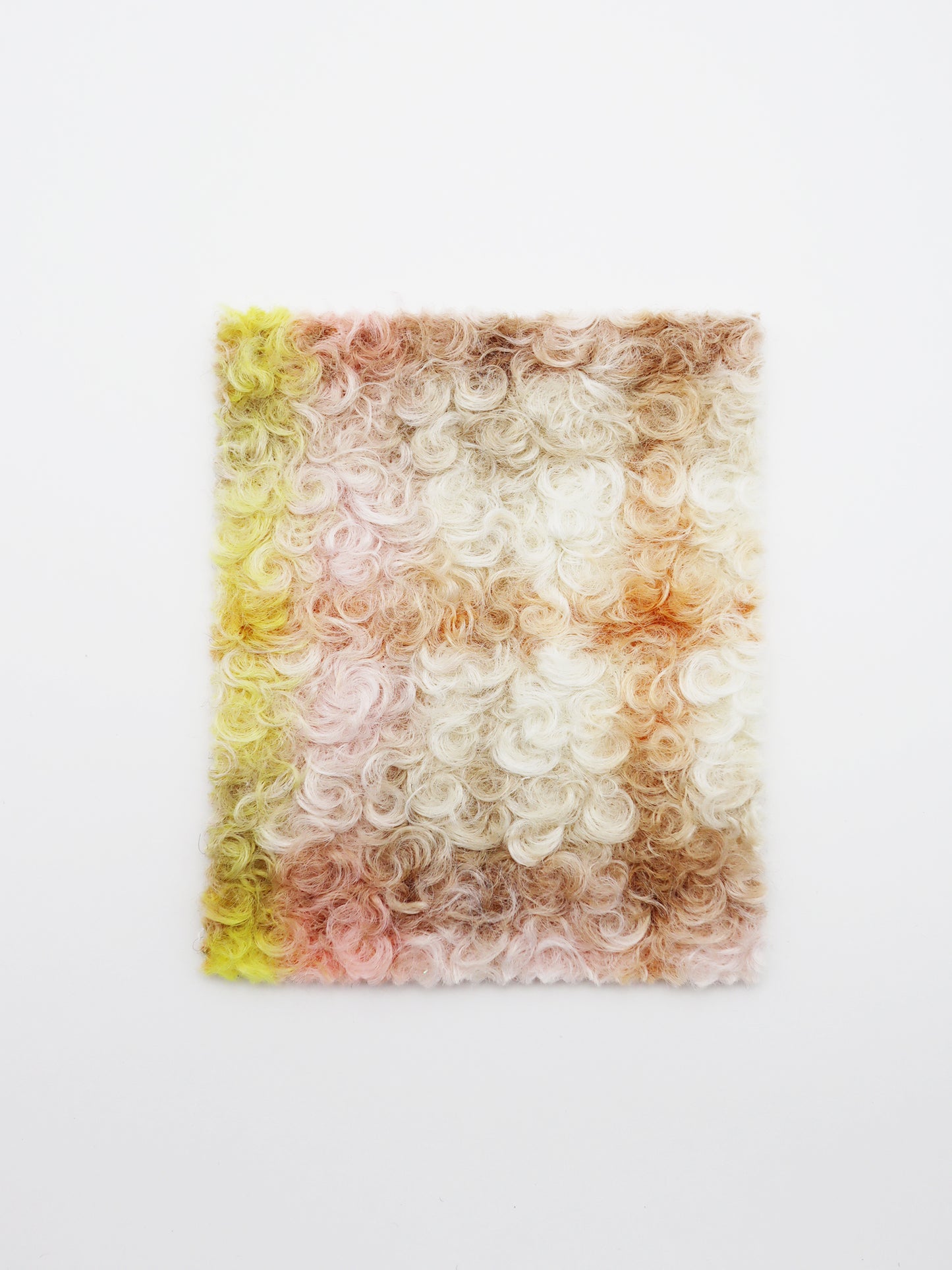 【25SS-155】くるくる起毛チェックニットメルトン　/0.5ｙあたり = ～1015円