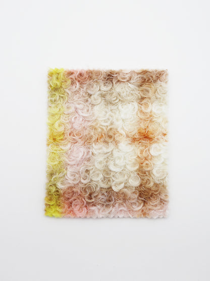 【25SS-155】くるくる起毛チェックニットメルトン　/0.5ｙあたり = ～1015円