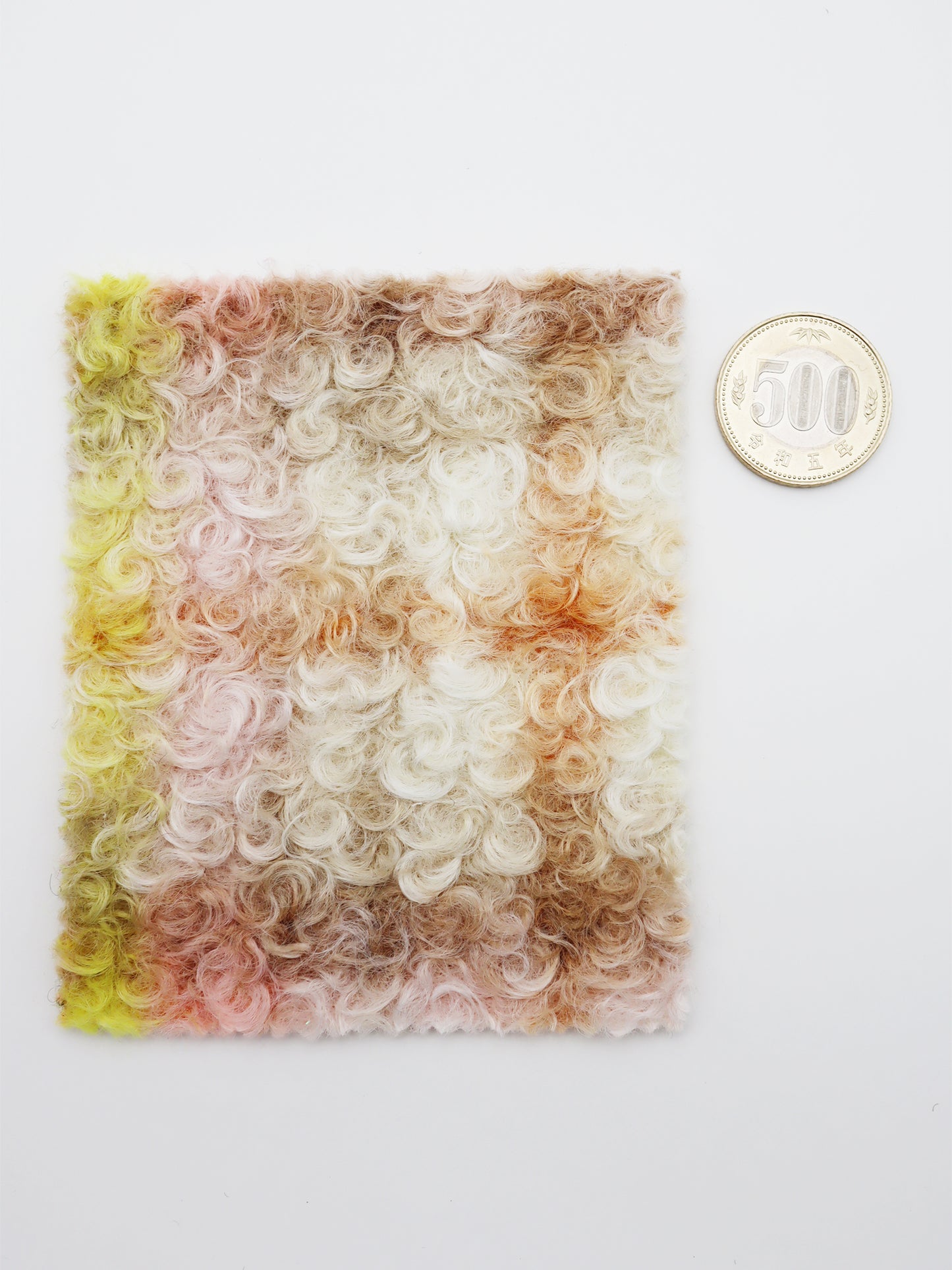 【25SS-155】くるくる起毛チェックニットメルトン　/0.5ｙあたり = ～1015円