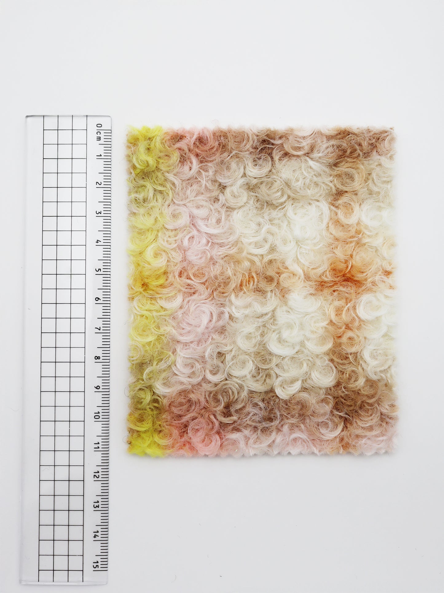 【25SS-155】くるくる起毛チェックニットメルトン　/0.5ｙあたり = ～1015円