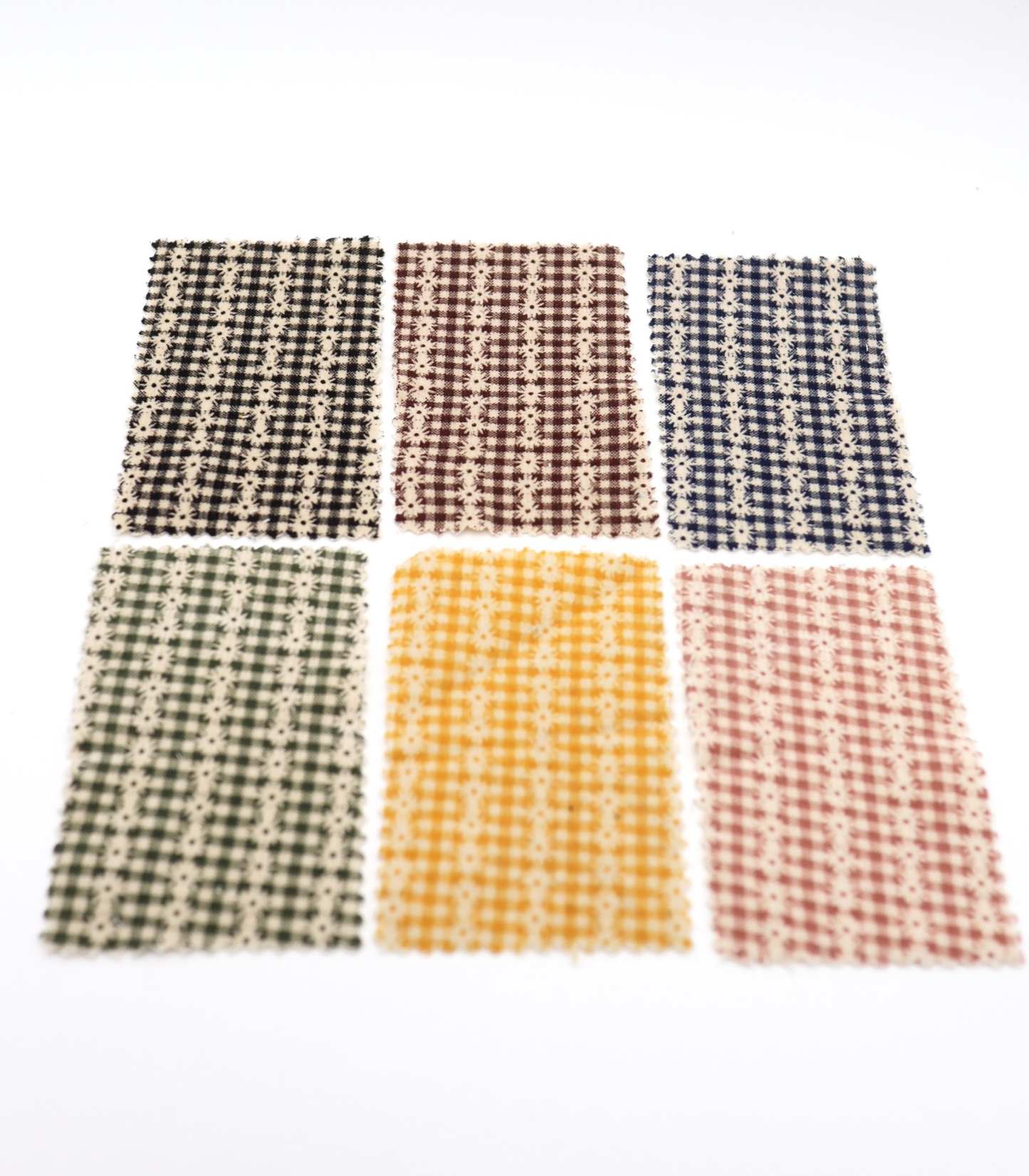 【25SS-129】小花ストライプ×ギンガムチェックプリントコーデュロイ　/0.5ｙあたり=～860円