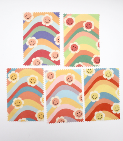 【25SS-119】レインボー×レトロフラワープリントコーデュロイ　/0.5ｙあたり=～880円