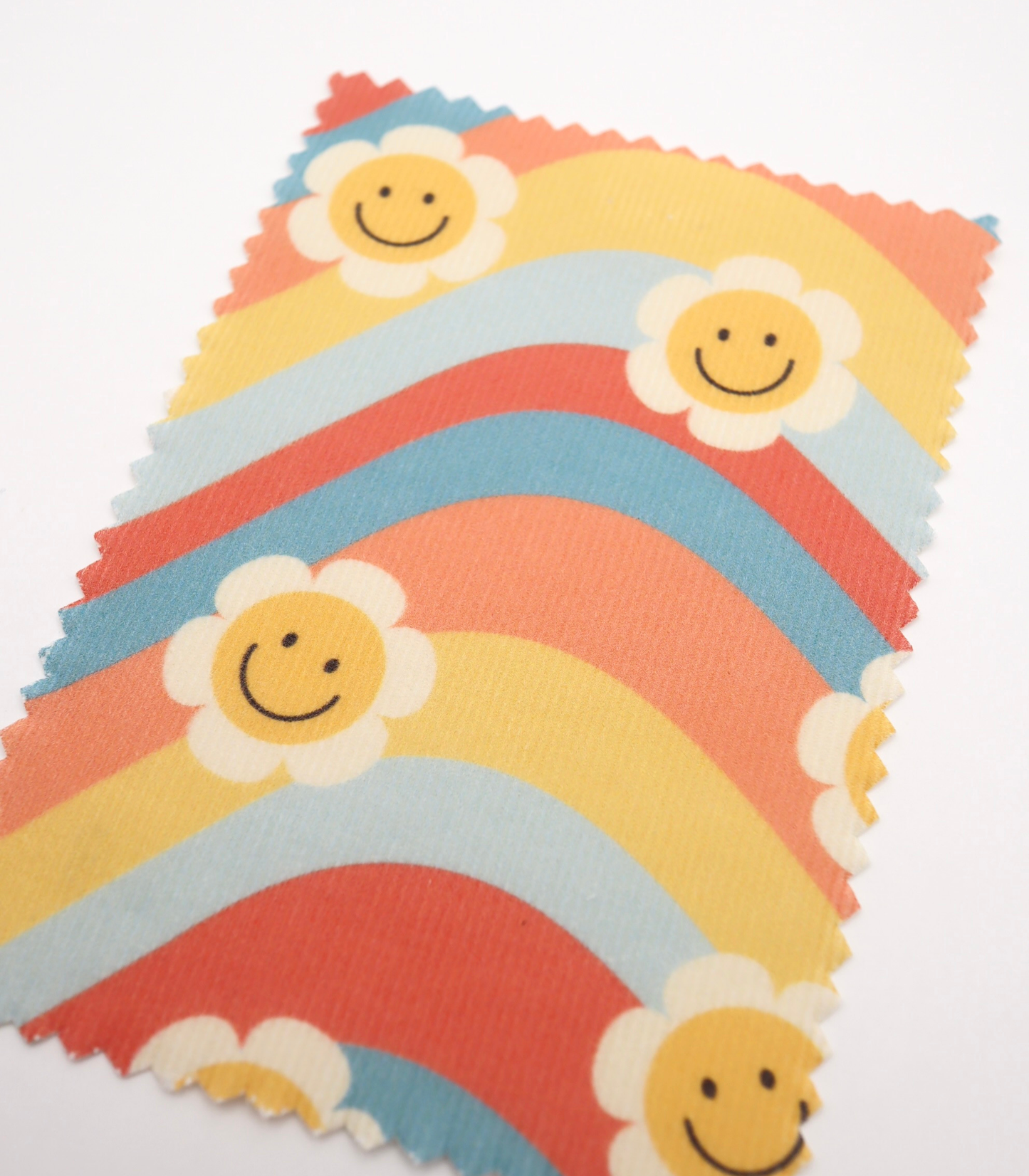 【25SS-119】レインボー×レトロフラワープリントコーデュロイ　/0.5ｙあたり=～880円