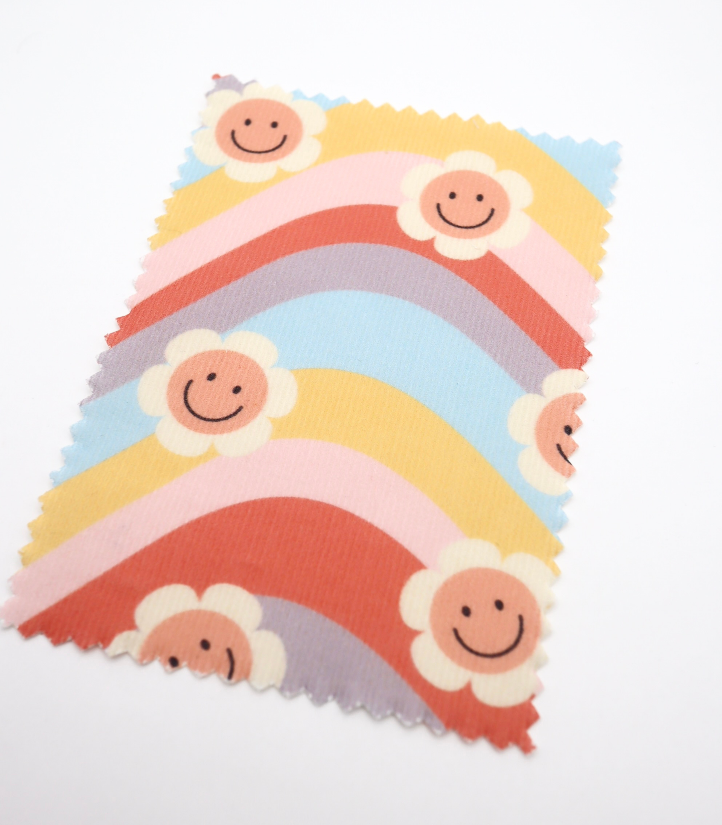 【25SS-119】レインボー×レトロフラワープリントコーデュロイ　/0.5ｙあたり=～880円