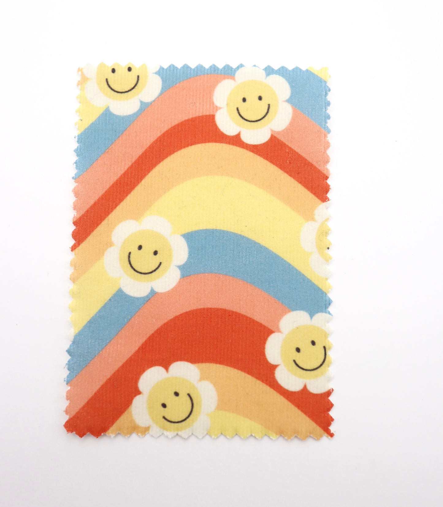 【25SS-119】レインボー×レトロフラワープリントコーデュロイ　/0.5ｙあたり=～880円