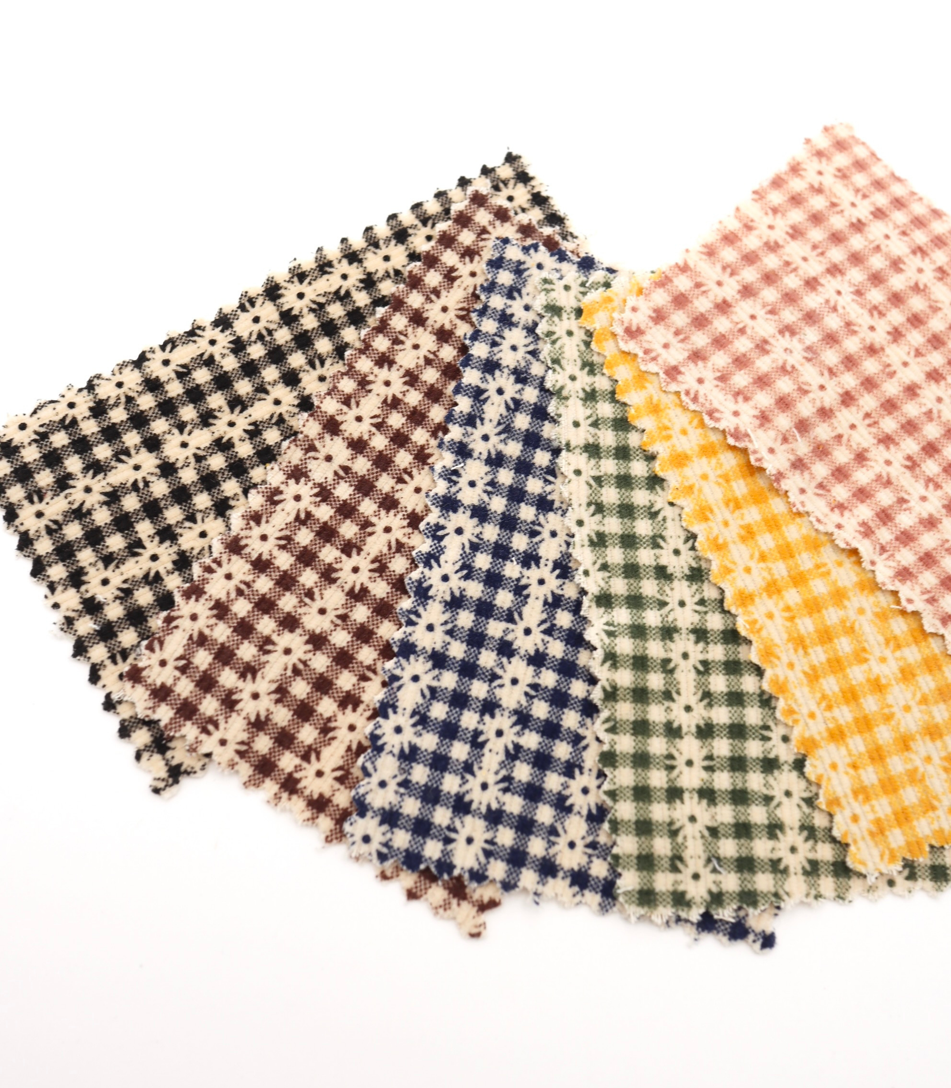 秋冬ギンガムチェック　　韓国生地　東大門市場生地