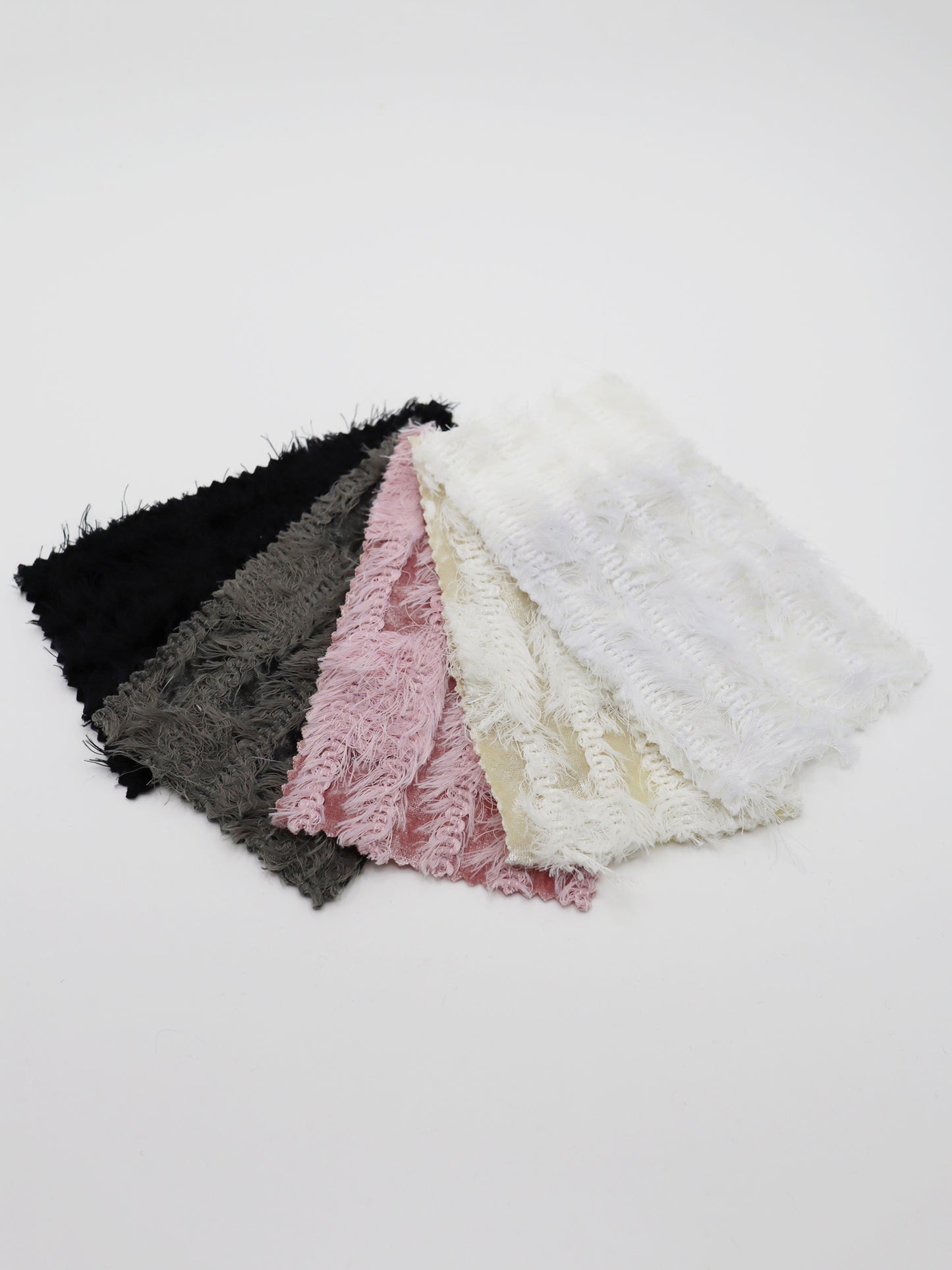 【25SS-168】ふわふわシャギーストライプベロアニット　/0.5ｙあたり = ～1315円