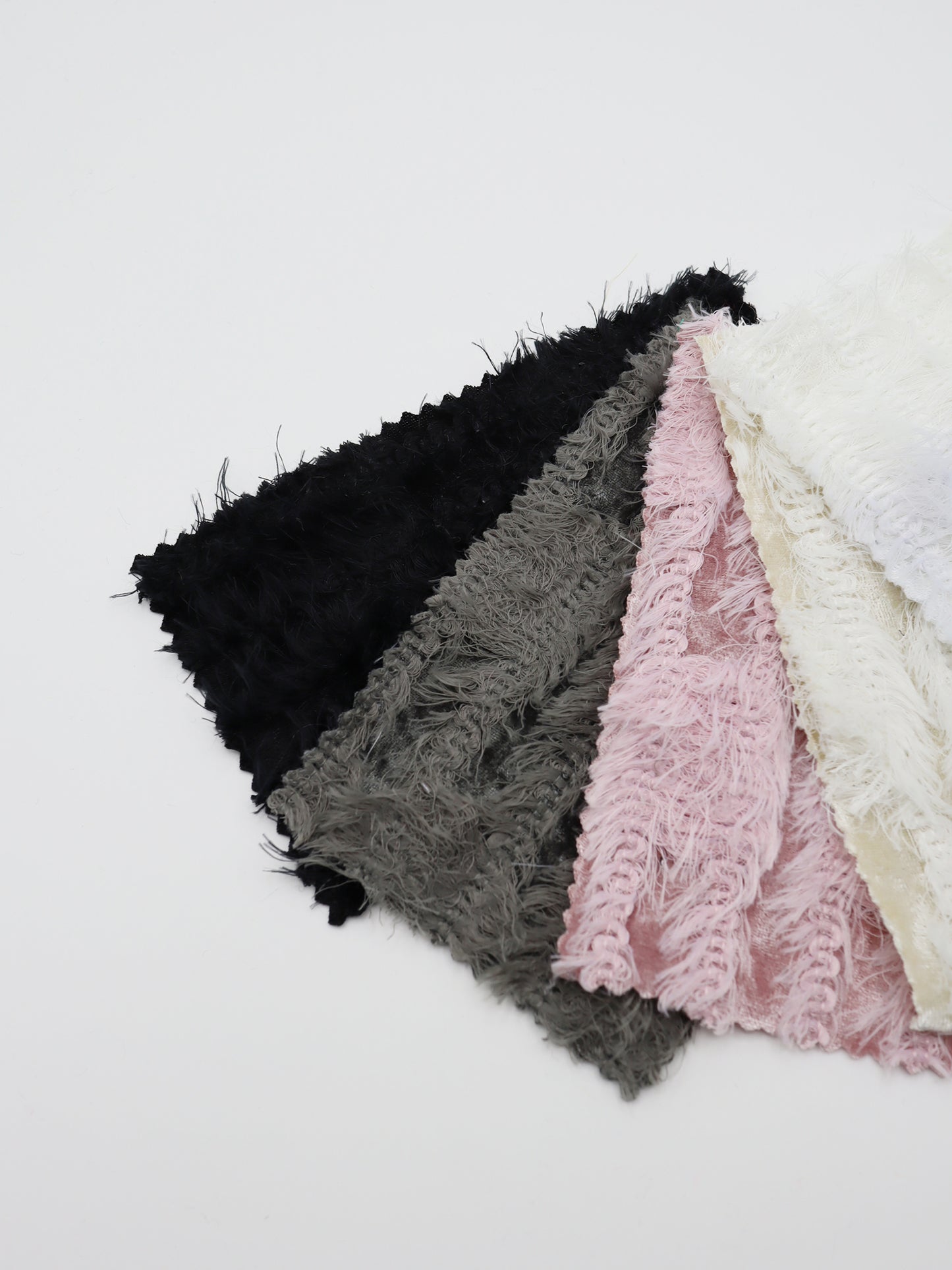 【25SS-168】ふわふわシャギーストライプベロアニット　/0.5ｙあたり = ～1315円