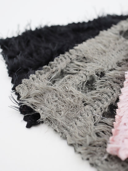 【25SS-168】ふわふわシャギーストライプベロアニット　/0.5ｙあたり = ～1315円