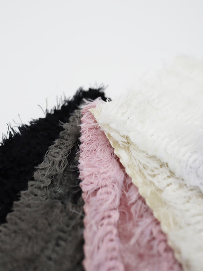 【25SS-168】ふわふわシャギーストライプベロアニット　/0.5ｙあたり = ～1315円