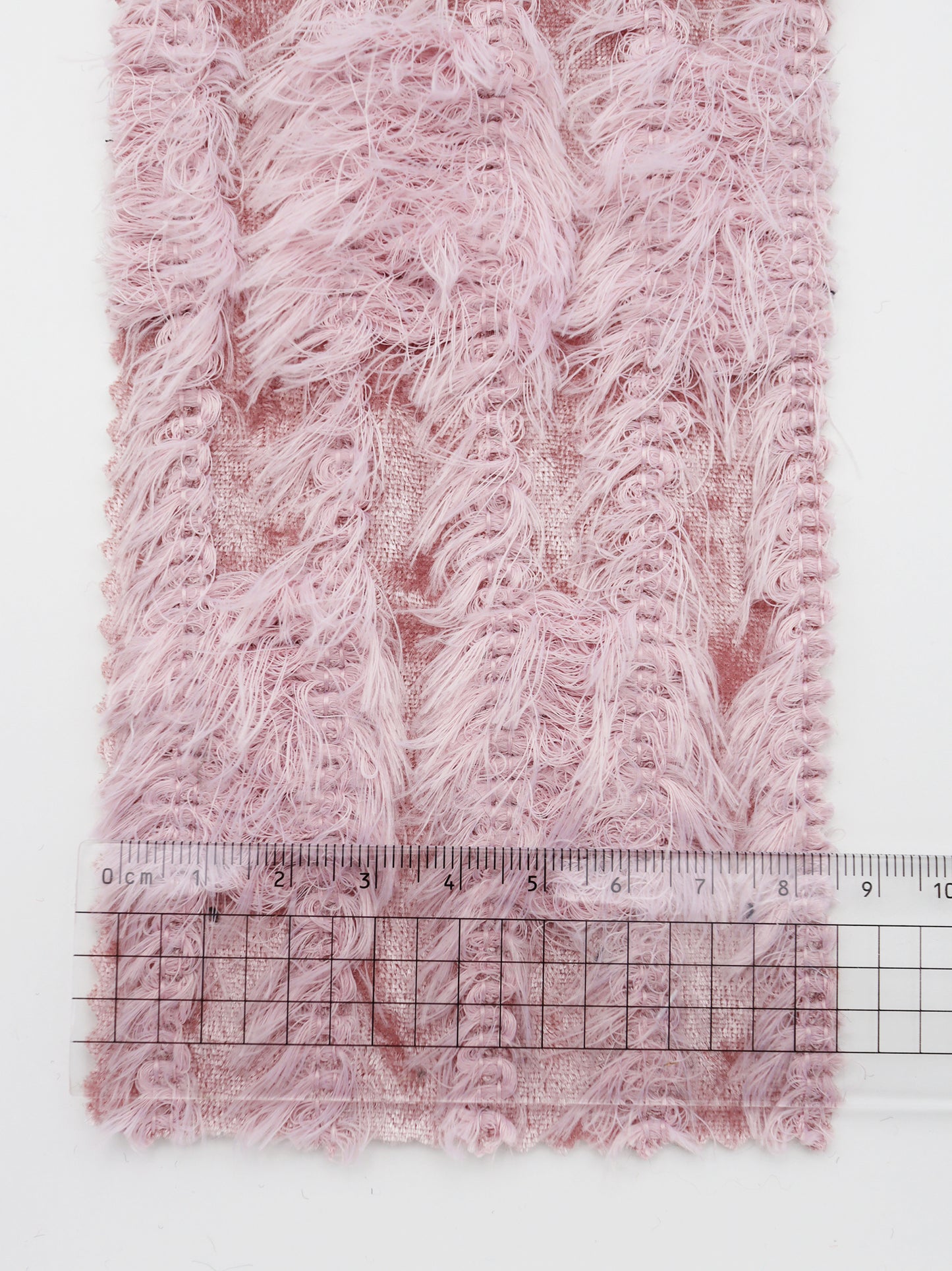 【25SS-168】ふわふわシャギーストライプベロアニット　/0.5ｙあたり = ～1315円