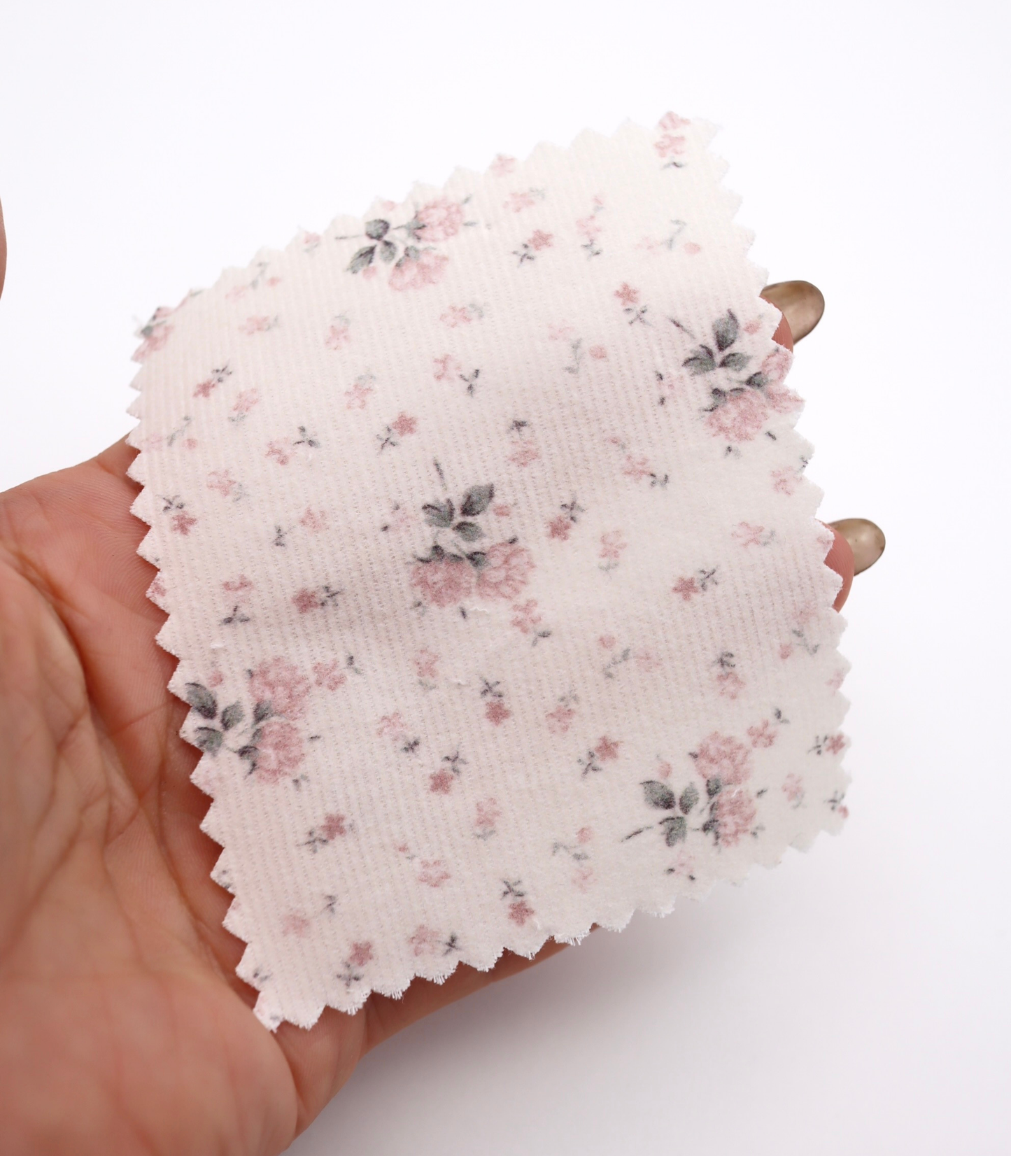 【25SS-117】小花柄プリントコーデュロイ　/0.5ｙあたり=～835円