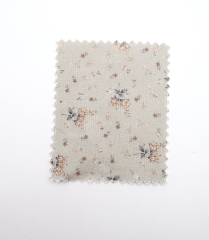 【25SS-117】小花柄プリントコーデュロイ　/0.5ｙあたり=～835円