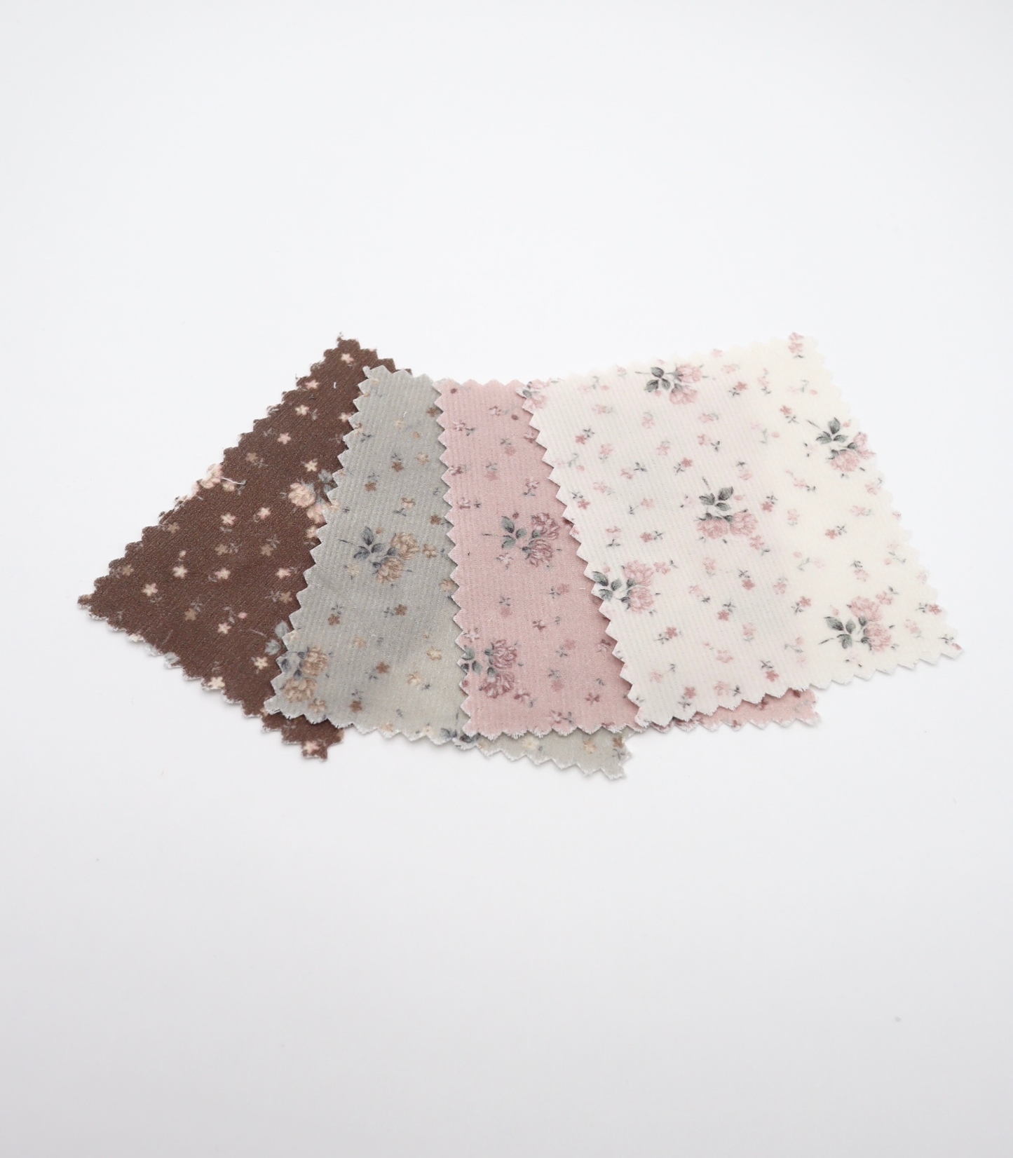 【25SS-117】小花柄プリントコーデュロイ　/0.5ｙあたり=～835円