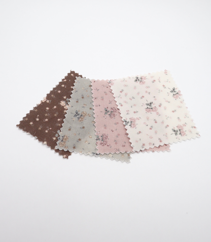 【25SS-117】小花柄プリントコーデュロイ　/0.5ｙあたり=～835円