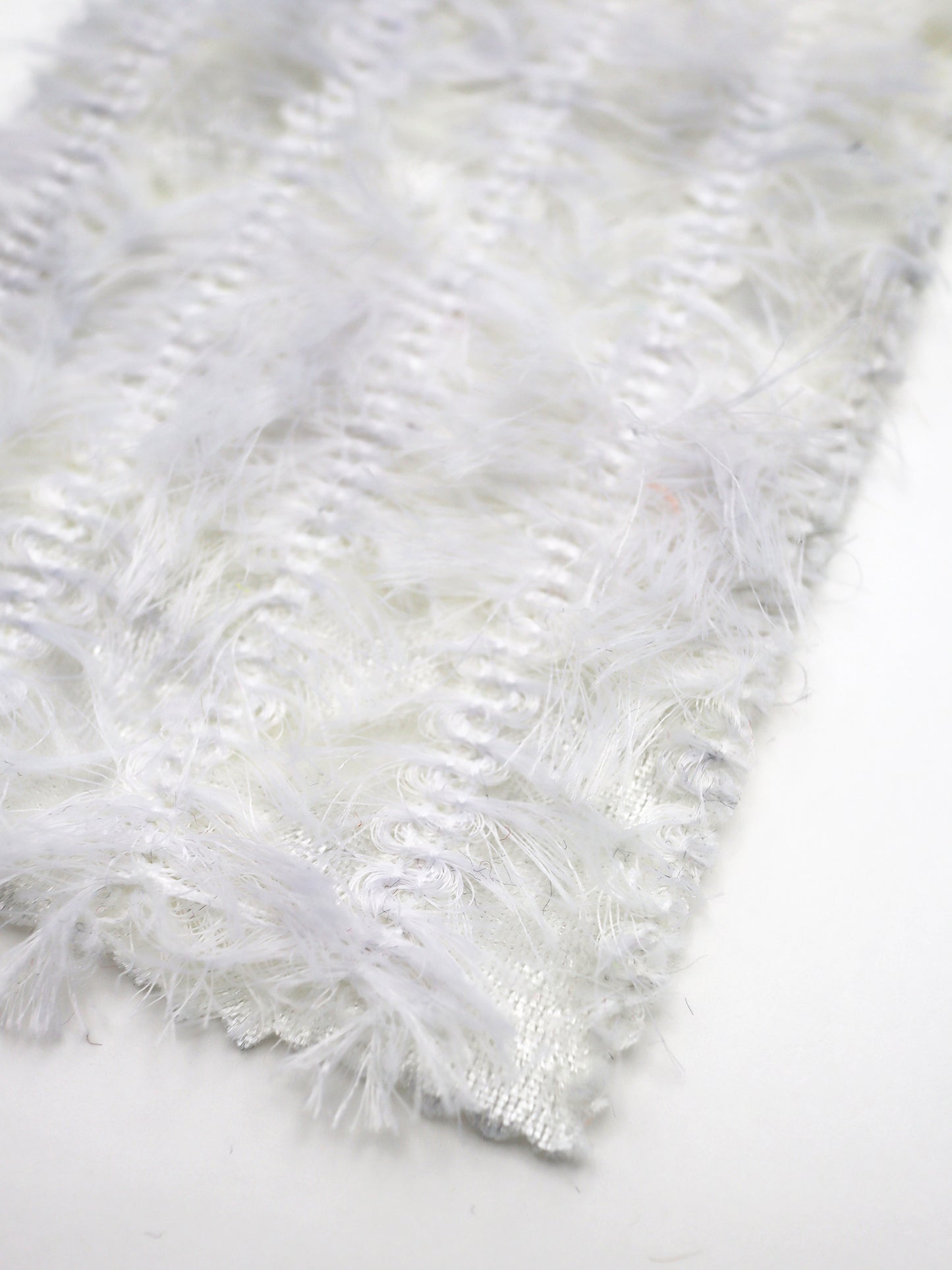 【25SS-168】ふわふわシャギーストライプベロアニット　/0.5ｙあたり = ～1315円