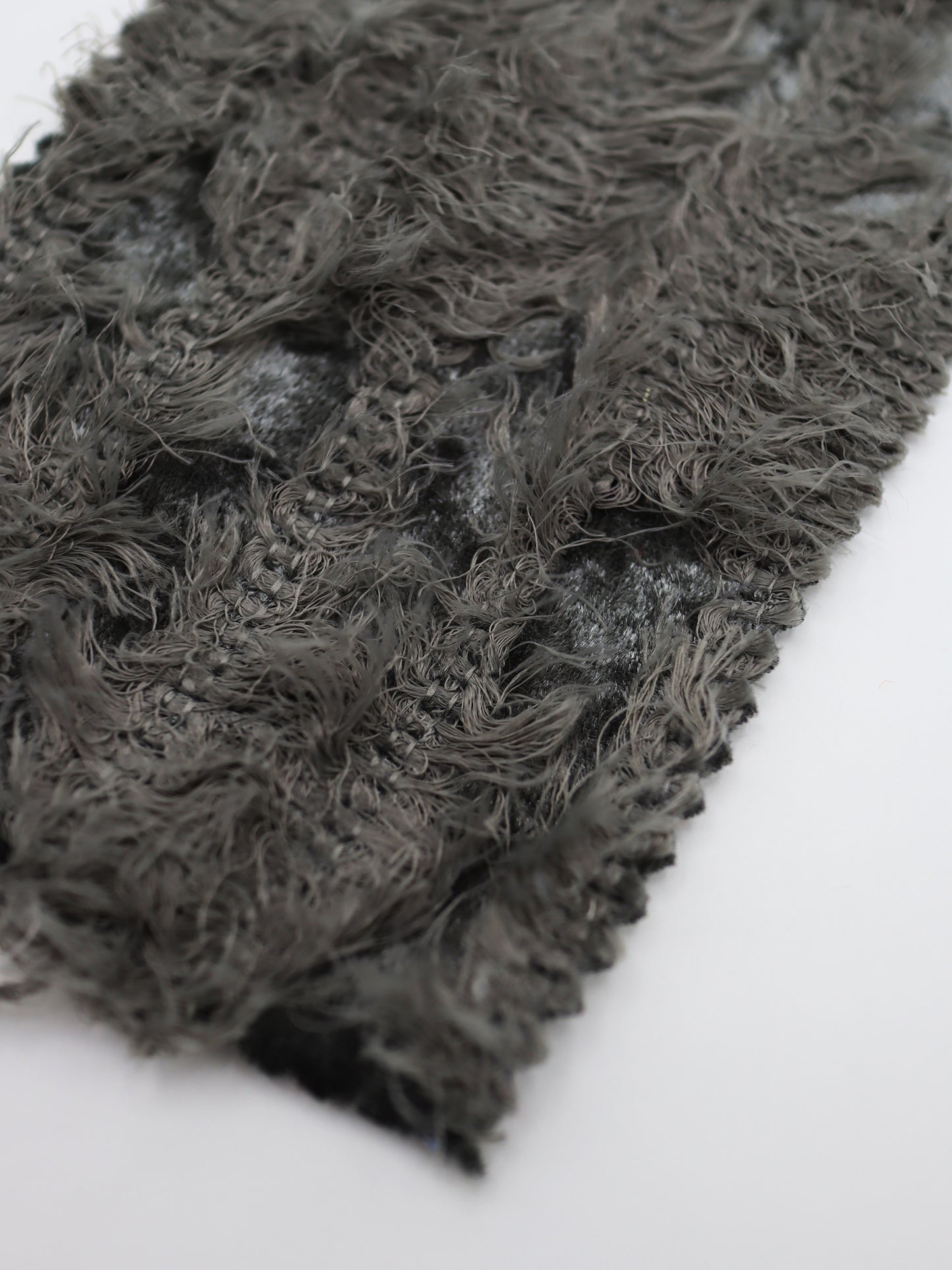 【25SS-168】ふわふわシャギーストライプベロアニット　/0.5ｙあたり = ～1315円